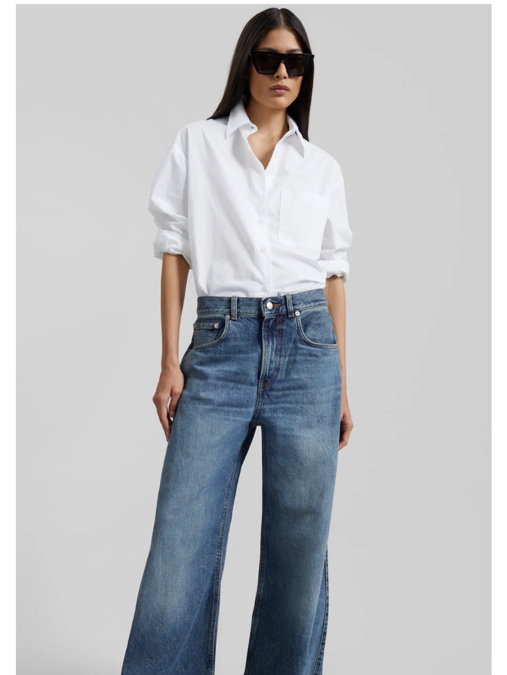 The Frankie Shop - LUI ORGANIC COTTON SHIRT - WHITE